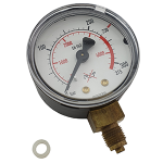 Nitrogen Supply Gauge, 0-400 PSI, 1/8" BSPP