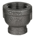 Black Malleable Iron Reducer Coupling 1 X 1/2
